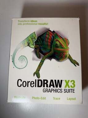 CorelDRAW X3 Graphics Suite Full Box Set with Manual and User Guide